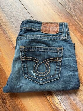 Big Star Liv Bootcut Jeans 30R USA Made 99% Cotton Stretch Medium Wash